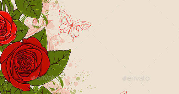 Box rose background2590