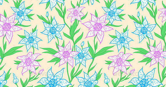 Box pattern flowers590