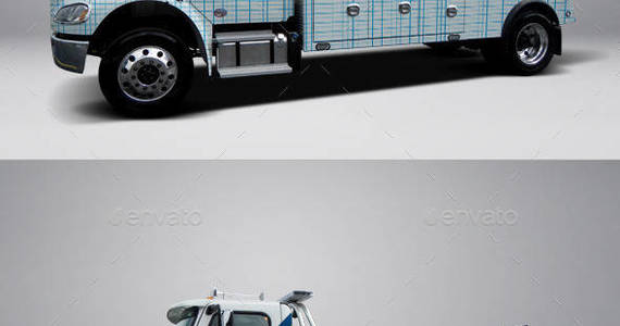 Box 2013 20freightliner 20heavy 20tow 20truck 20wrap 20mockup 20preview