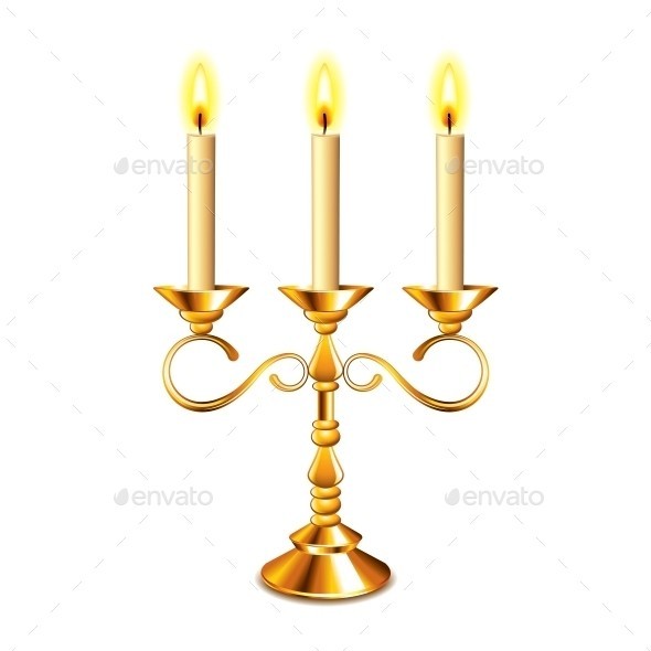 Candlestick isolated 01