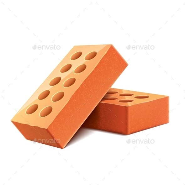 Brick isolated 01