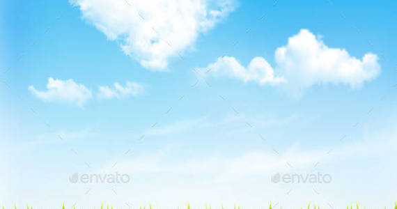 Box  01 nature background with blue sky and clouds t