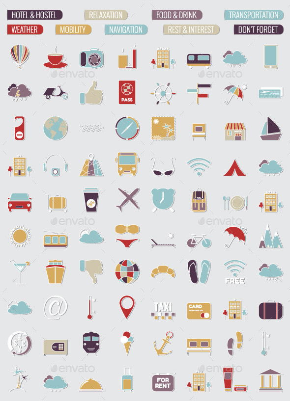 Travel icons 590