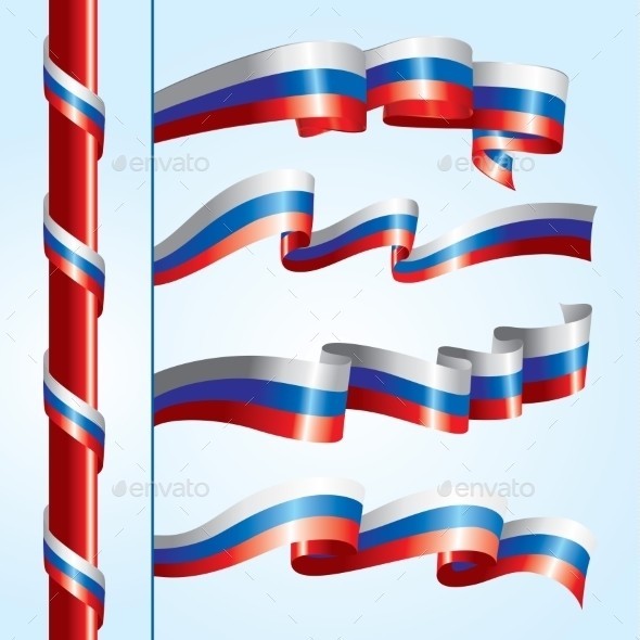 Векторный Клипарт Флаг России