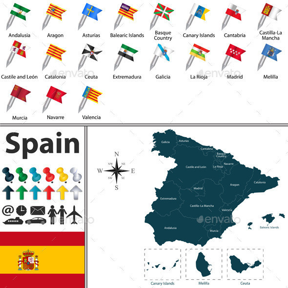 01 spain 20map 20with 20flags