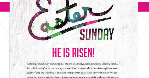 Box easter sunday church template preview