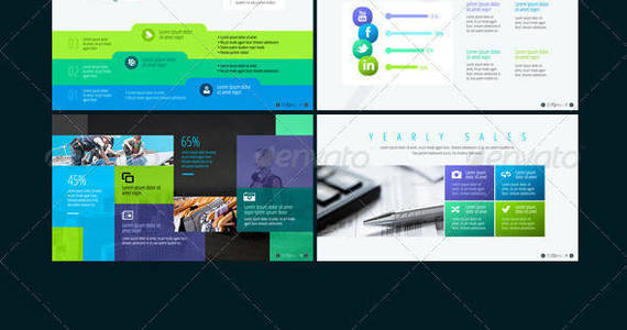 Box graphicriver popular presentation keynote powerpoint templates ios colour scheme business growth success plan report presentation ip