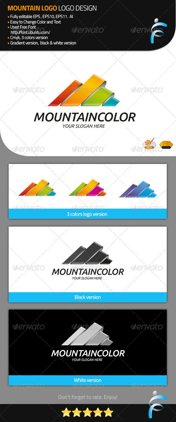 Mountain color logo