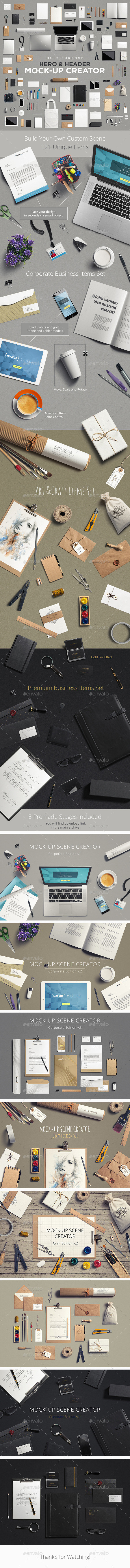 Scene creator mockup