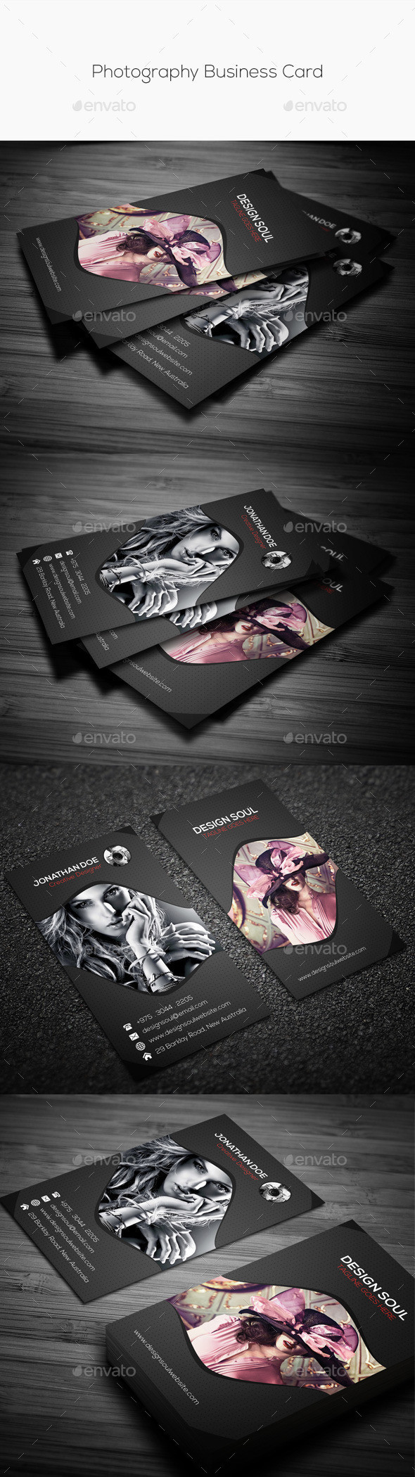 Photography business card preview