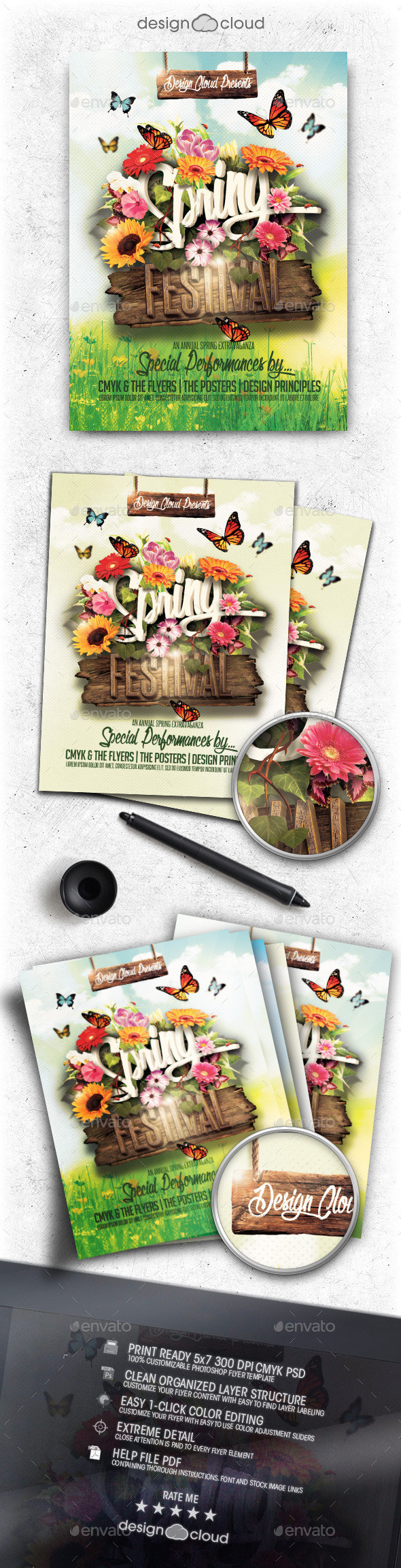 Preview spring festival flyer