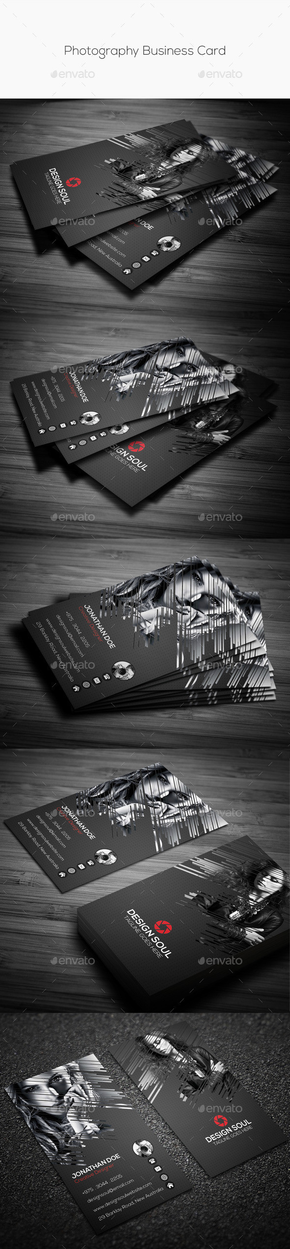 Photography business card preview