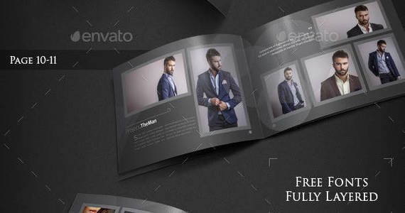 Box fame   fashion portfolio brochure 24 pages preview template