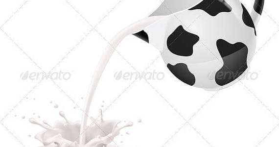 Box milk jug pours milk 06 590