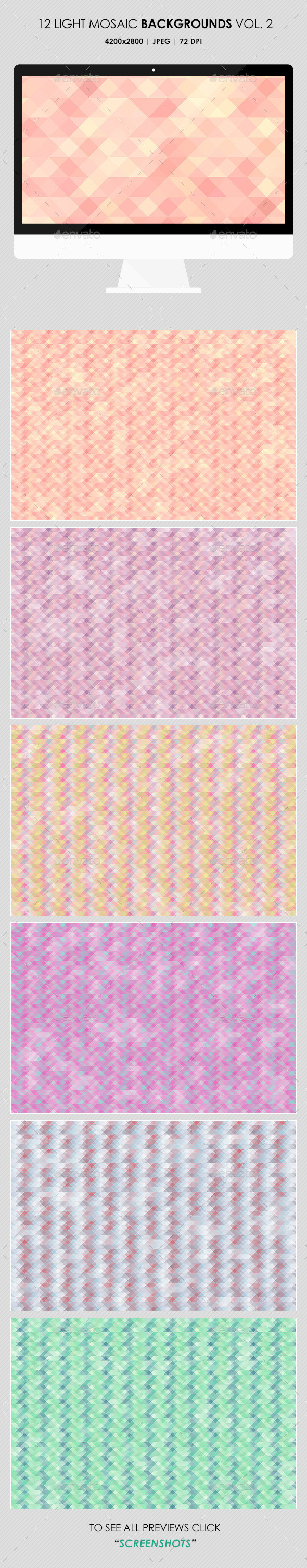 Light mosaic backgrounds vol2 preview