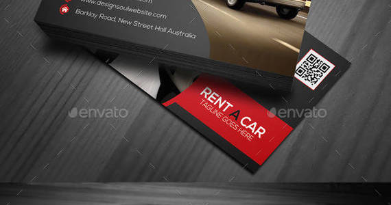 Box rent a car business card preview