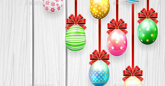 Box easter 20eggs 20with 20bow 20on 20wooden 20background 201