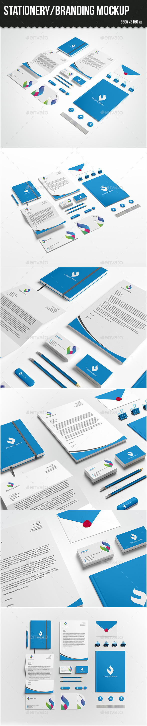 Stationery branding mock up