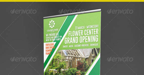 Box grand opening business banners showcase