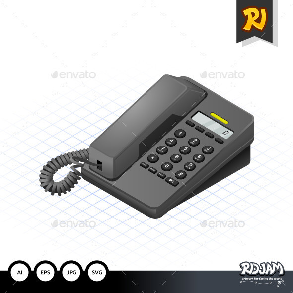 Isometric telephone preview