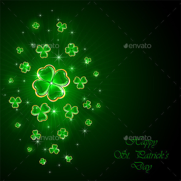 Green 20background 20with 20clover 201