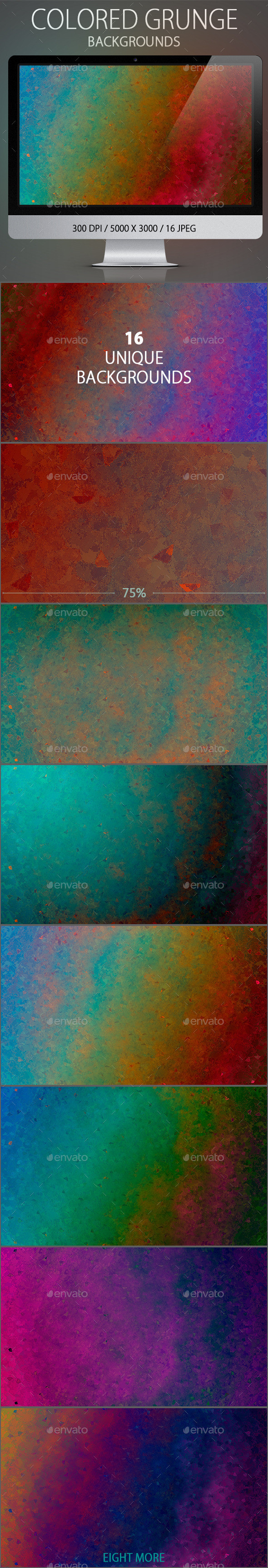 Title colored grunge backgrounds