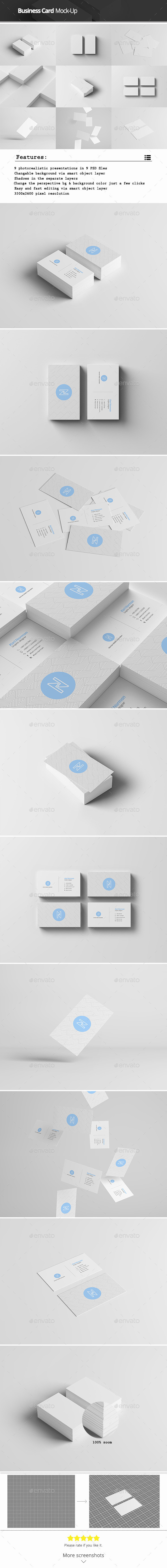 Business card mock up pre