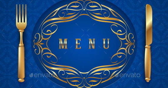 Box menu 20with 20golden 20cutlery 20and 20ornate 20elements 20590