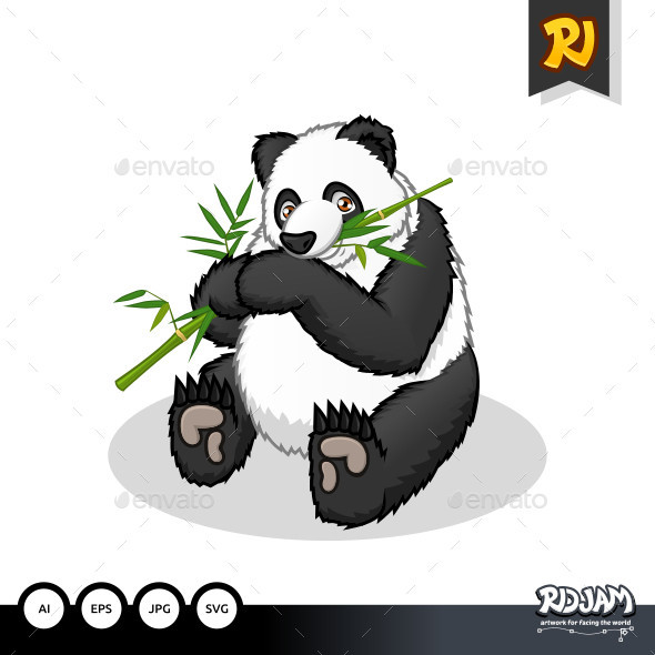 Giant panda cartoon preview