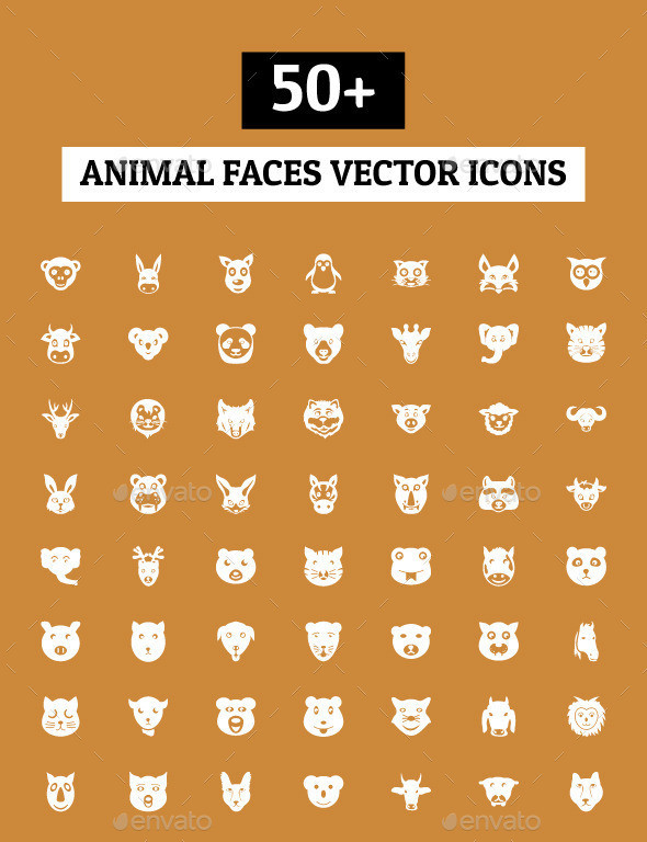 Animal faces preview