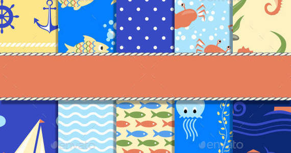 Box backgrounds seamless 022 ten sea patterns am ipr