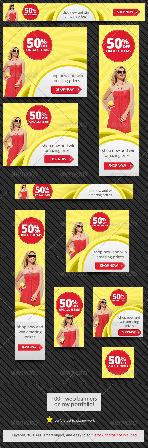 Online shopping banner