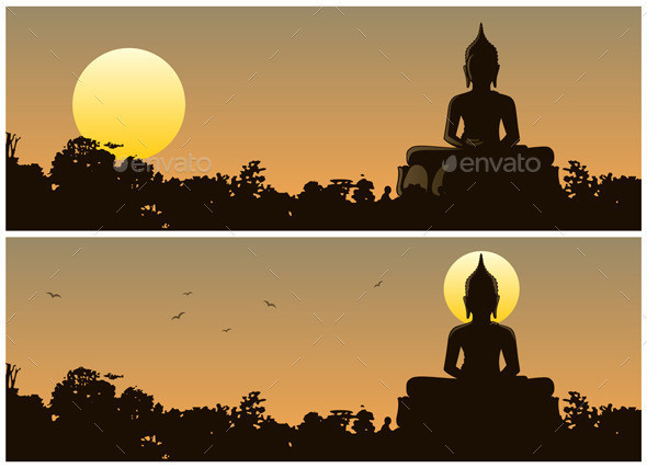 Buddha sunset preview