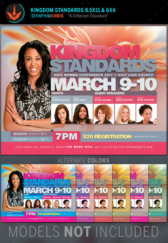 Kingdom standards flyer template preview