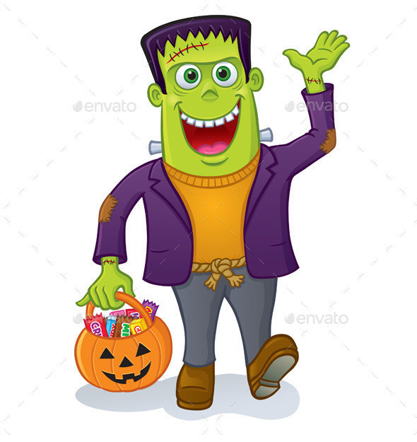 Monster carrying pumpkin pailprev