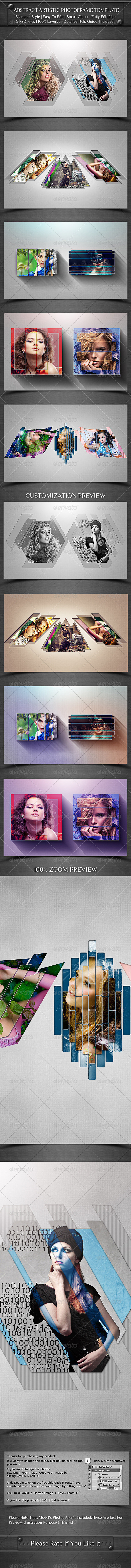 Abstract 20artistic 20photoframe 20template 20preview