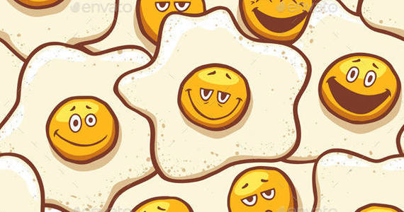 Box fried eggs background seamless preview