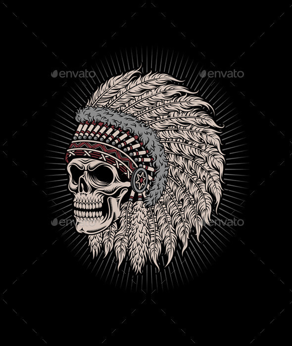 Native 20american 20indian 20chief 20skull