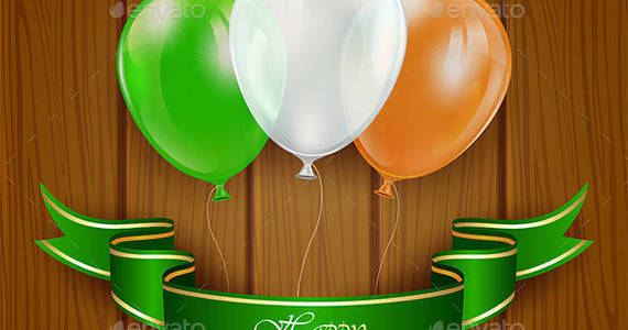 Box patricks 20day 20balloons 20on 20wooden 20background 201