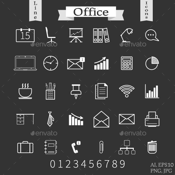 266 office 20line 20icons 590 590