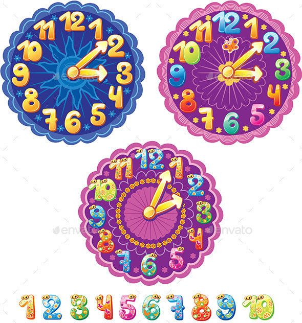 Funny 20clocks 20for 20kids 20and 20numbers preview