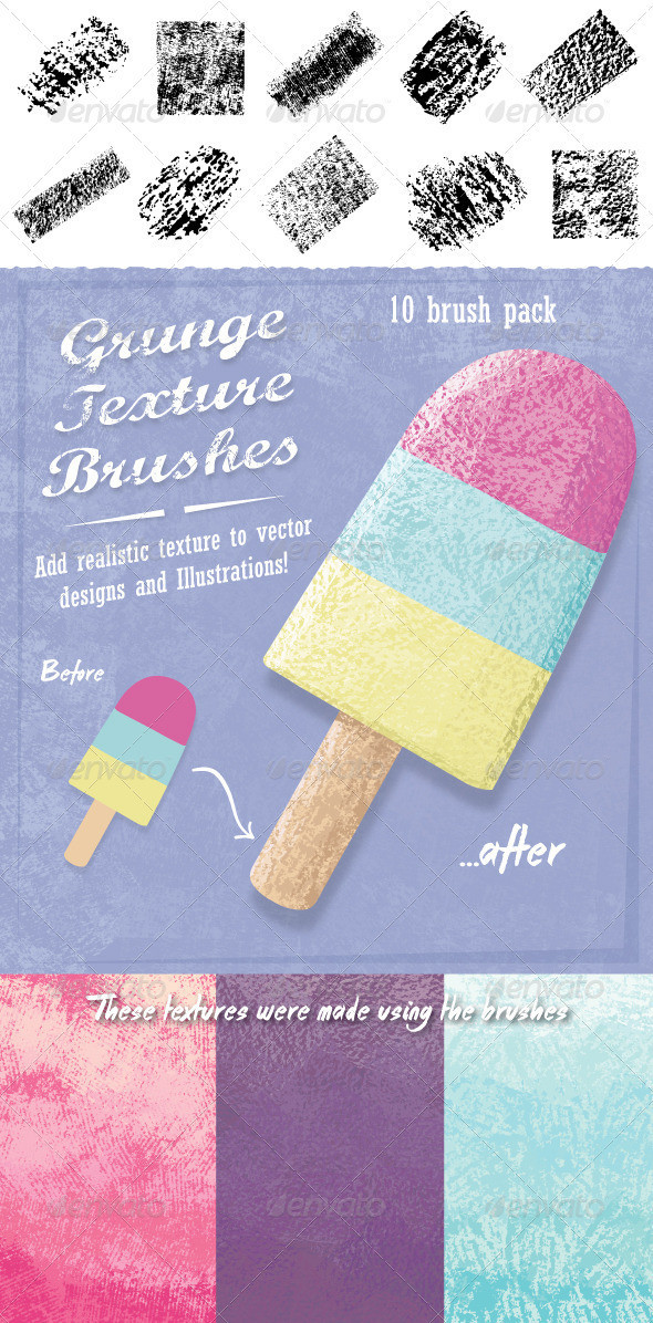 Grunge brushes preview