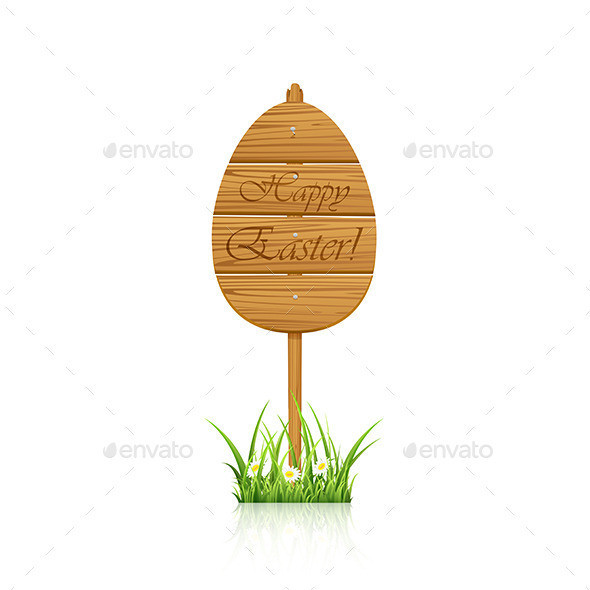 Wooden 20easter 20sign 20in 20a 20grass 201