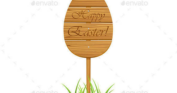 Box wooden 20easter 20sign 20in 20a 20grass 201