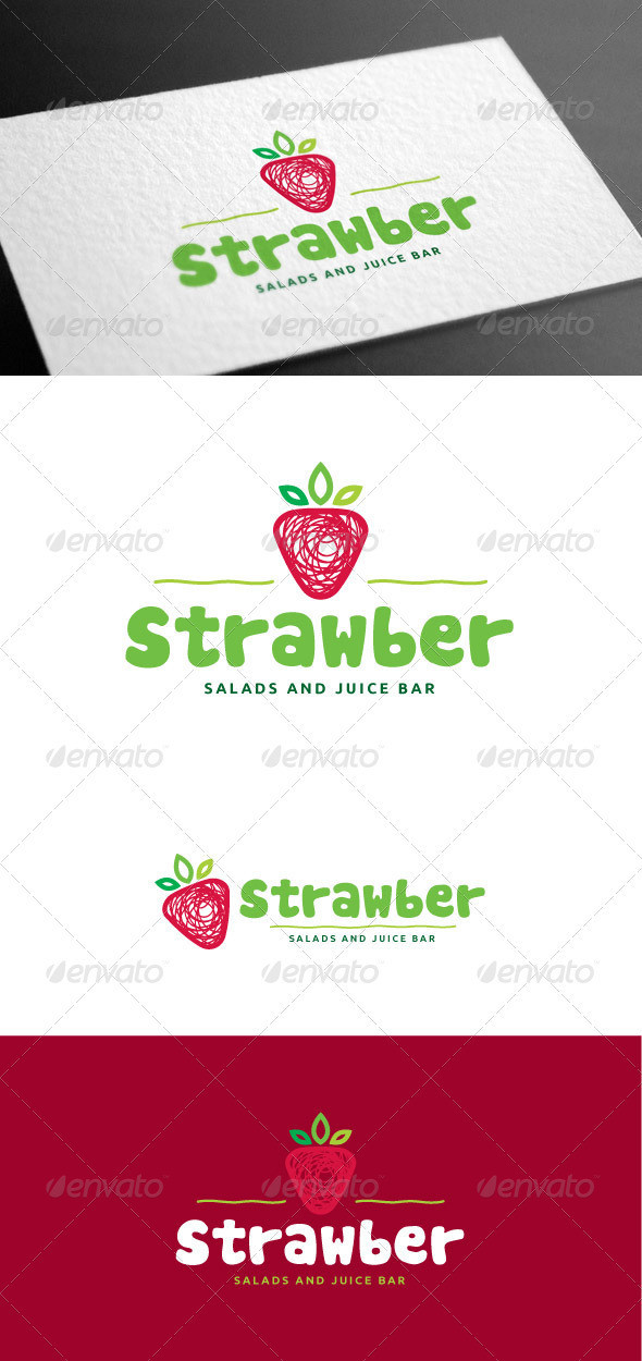 Strawber logo template