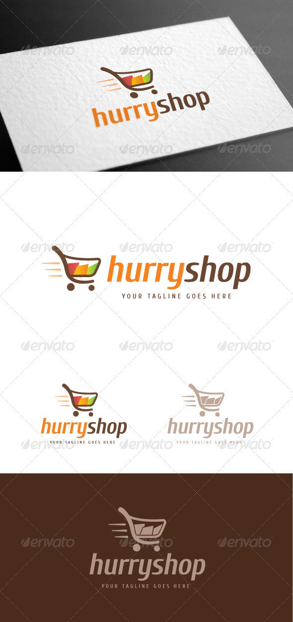 Hurryshop logo template