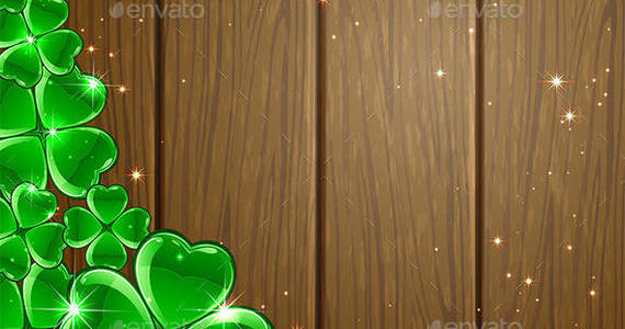 Box clover 20background 20on 20wooden 20surface 201