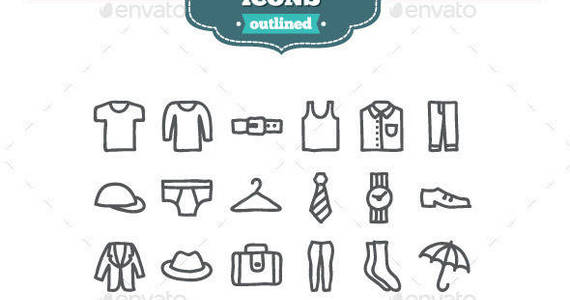 Box preview man clothing icons