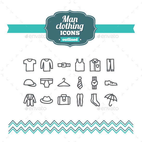 Preview man clothing icons