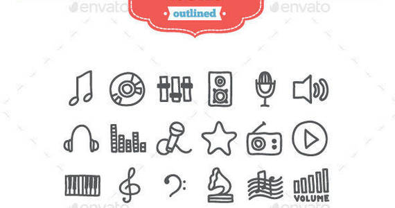 Box preview music icons